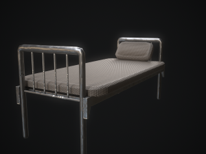 old hospital bed 3D Model