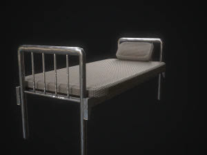 altes Krankenhausbett 3D Modell