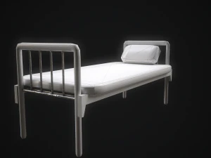old hospital bed 3D Model