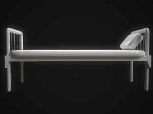 old hospital bed 3D Model
