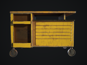 old dust toolbox 3D-Modell