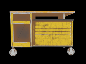 old dust toolbox 3D-Modell