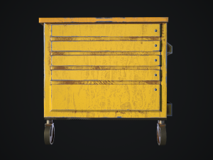 old dust toolbox 3D-Modell