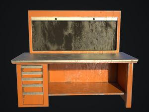 old dust workbench Model 3D