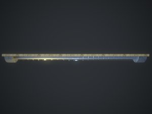 old dusty office lamp 3D Model