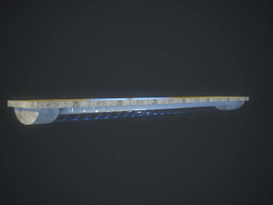 old dusty office lamp 3D Model
