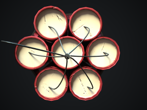 dynamite bomb with timer 3D Model