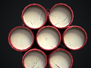 dynamite bomb with timer 3D Model