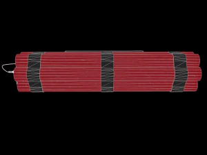 dynamite bomb with timer 3D Model
