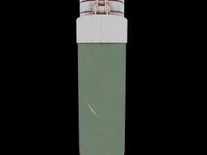 low-poly game-ready army flask 3D Model