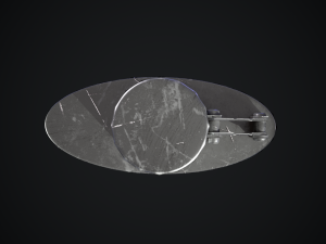 low-poly game-ready army flask Model 3D