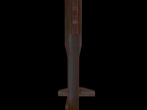 medieval wooden pillory low-poly game-ready 3D-Modell