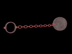 medieval shackles low-poly 3D Model