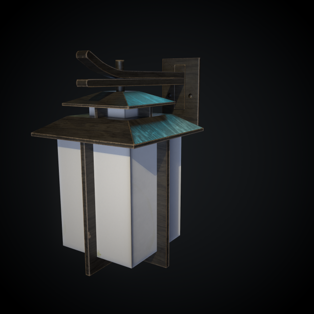 modern chinese lamp 3D 모델 .c4d .max .obj .3ds .fbx .stl .blend 
