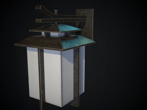 l&aacute;mpara china moderna Modelo 3D