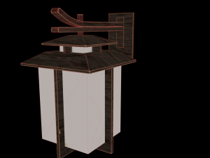 modern chinese lamp 3D 모델