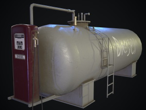 retro fuel tank 3D Модель