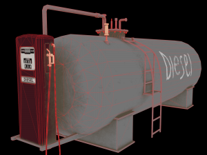 retro fuel tank Model 3D