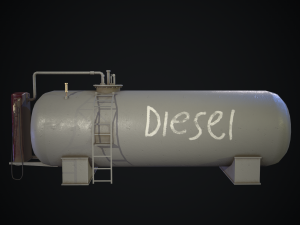 retro fuel tank Model 3D