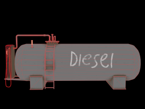 retro fuel tank Model 3D