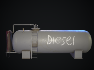 retro fuel tank Model 3D