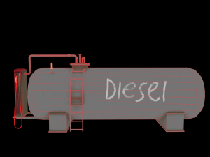 retro fuel tank Model 3D