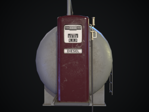 retro fuel tank Model 3D