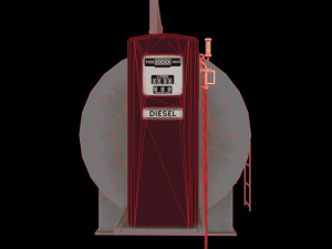 retro fuel tank Model 3D