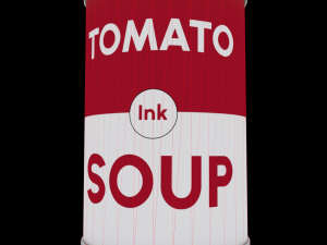tin with tomato soup 3D मॉडल