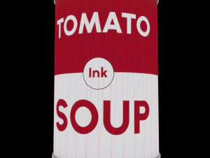 tin with tomato soup 3D Model