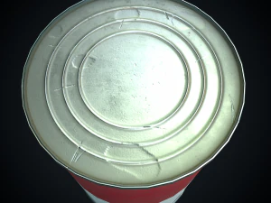 tin with tomato soup 3D Model