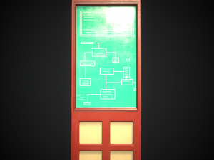 sci-fi bulletin board from rick and morty 3D मॉडल