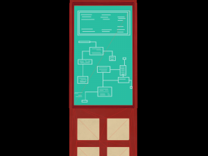 sci-fi bulletin board from rick and morty 3D मॉडल