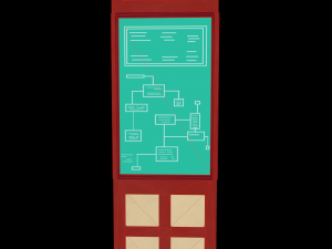 sci-fi bulletin board from rick and morty 3D मॉडल