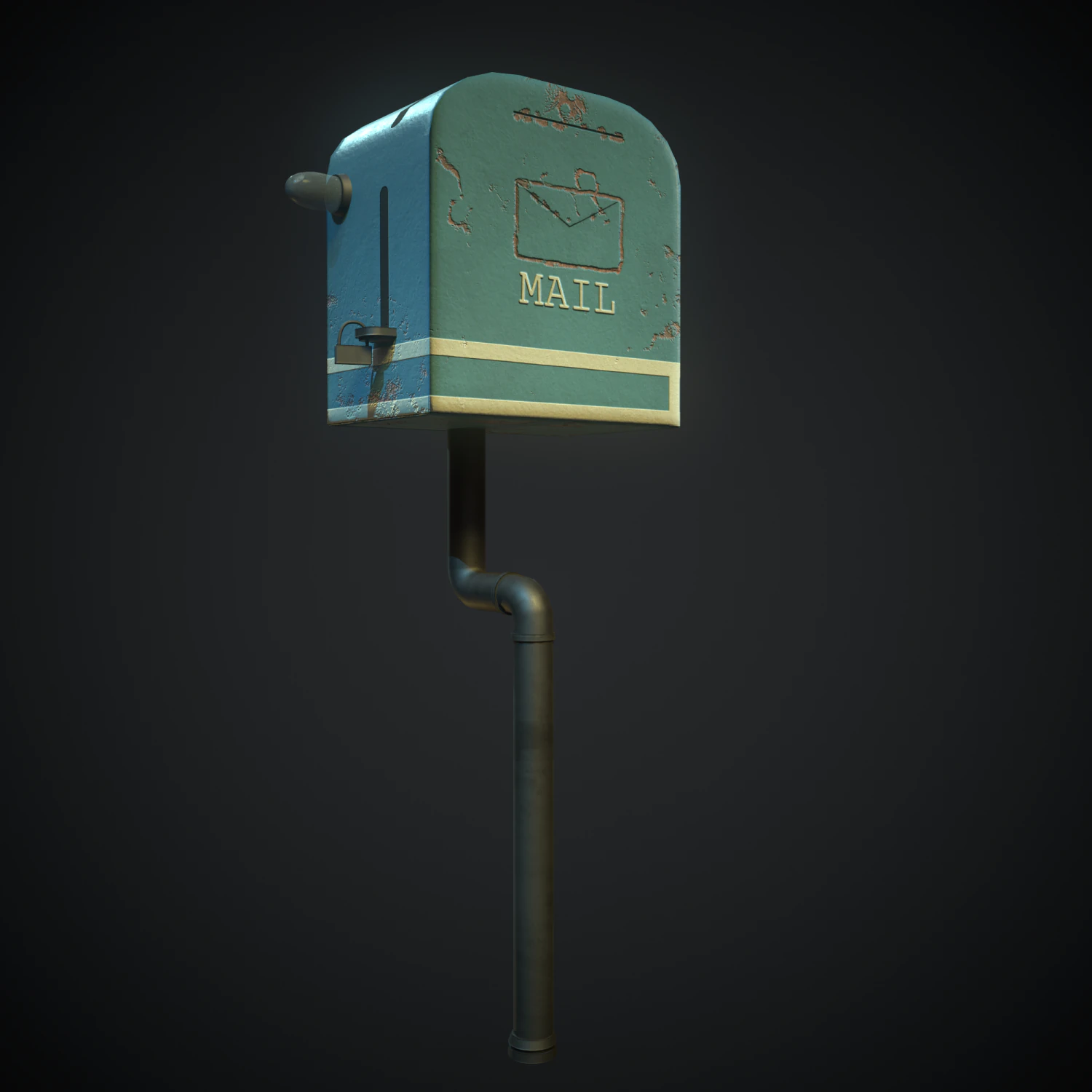 retro toaster mail box 3D Model .c4d .max .obj .3ds .fbx .stl .blend 