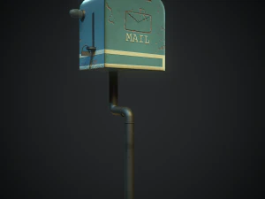 skrzynka pocztowa w stylu retro tostera Model 3D