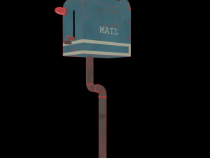 retro toaster mail box 3D 모델