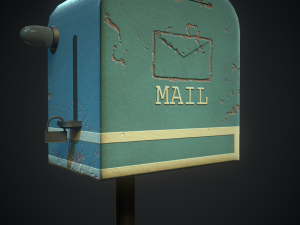 retro toaster mail box 3D 모델