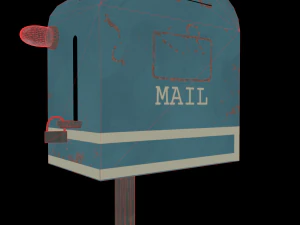 retro toaster mail box 3D Model