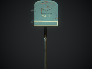 retro toaster mail box 3D 모델