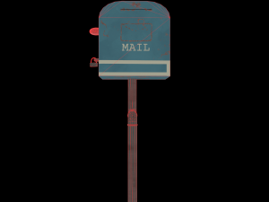 retro toaster mail box 3D 모델