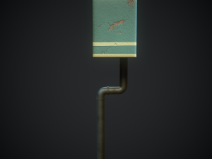 retro toaster mail box 3D 모델