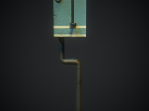 retro toaster mail box 3D 모델