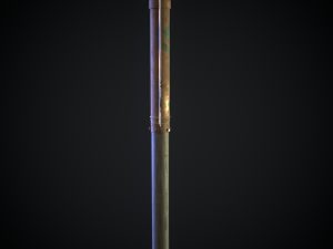 post apocalyptic road sign axe Modello 3D