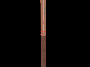post apocalyptic road sign axe Modello 3D