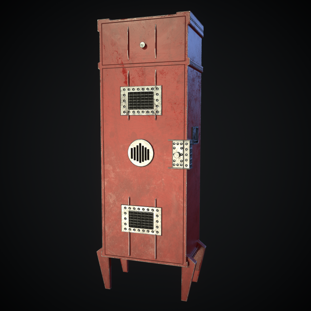 steempunk locker Model 3D .c4d .max .obj .3ds .fbx .stl .blend 