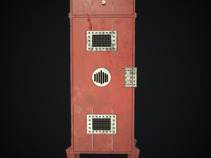 steempunk locker Model 3D