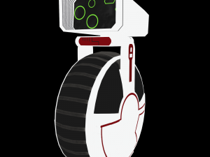 sci-fi courier bot 3D Model