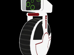sci-fi courier bot 3D Model