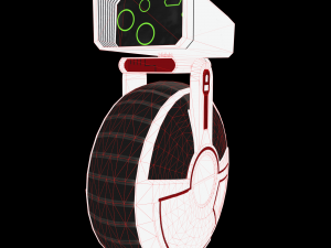 sci-fi courier bot 3D Model